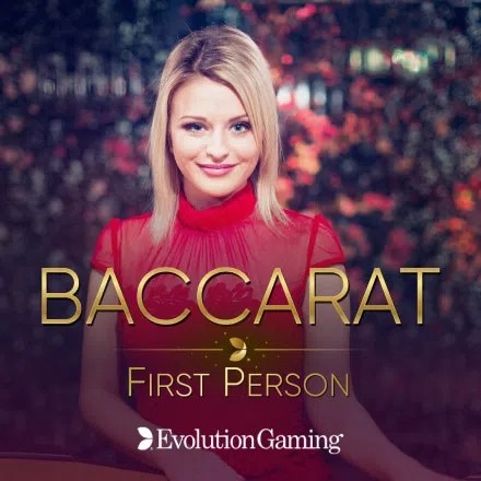 First Person Baccarat slot logo by Evolution at Wintopia Casino